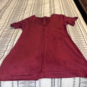 Maroon Design Recipe dress